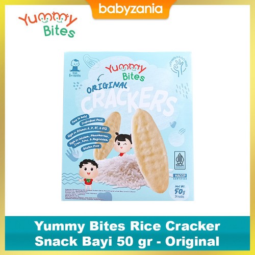 Yummy Bites Baby Rice Cracker 50 gram - Original